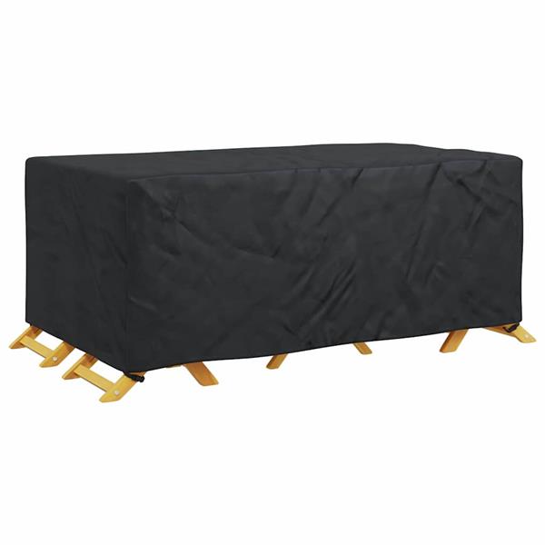 Grote foto vidaxl hoes voor tuinmeubelen zwart 240 x 110 x 70 cm 210d tuin en terras tuinmeubelen