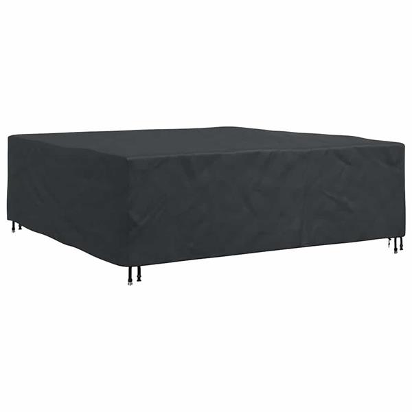 Grote foto vidaxl hoes voor tuinmeubelen zwart 220 x 220 x 70 cm 210d tuin en terras tuinmeubelen