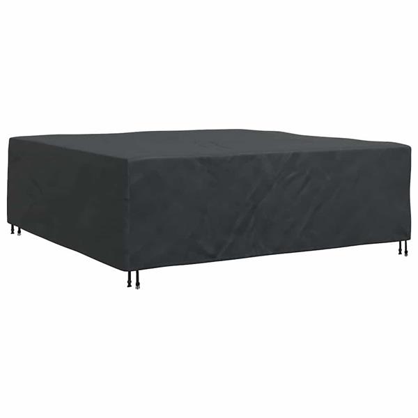 Grote foto vidaxl hoes voor tuinmeubelen zwart 220 x 220 x 70 cm 210d tuin en terras tuinmeubelen
