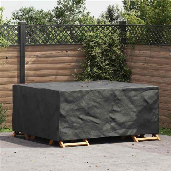 Grote foto vidaxl hoes voor tuinmeubelen zwart 200 x 150 x 85 cm 420d tuin en terras tuinmeubelen