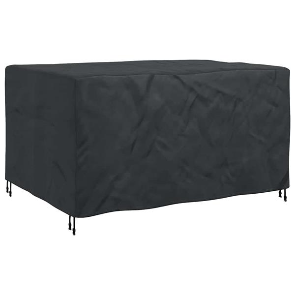 Grote foto vidaxl hoes voor tuinmeubelen zwart 180 x 150 x 85 cm 600d tuin en terras tuinmeubelen