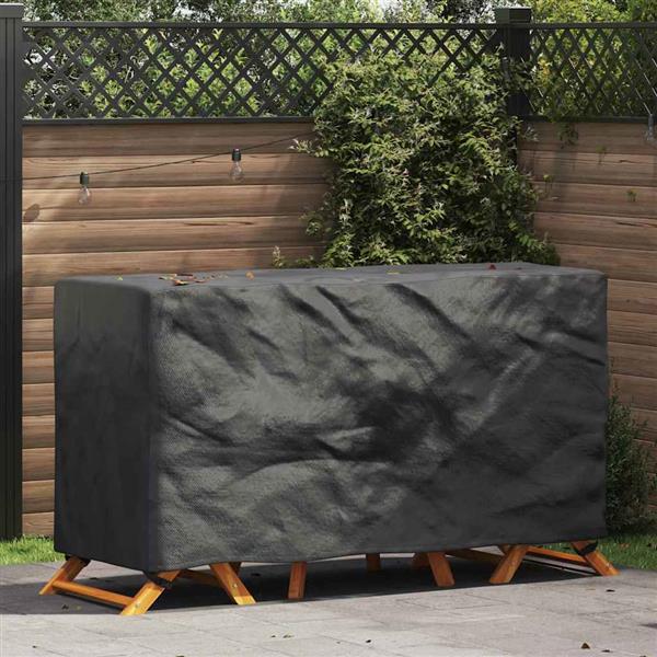 Grote foto vidaxl hoes voor tuinmeubelen zwart 180 x 70 x 90 cm 420d tuin en terras tuinmeubelen