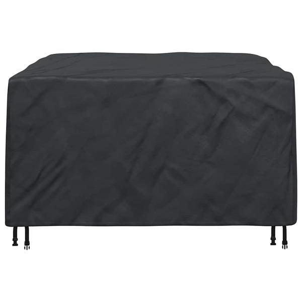 Grote foto vidaxl hoes voor tuinmeubelen zwart 150 x 150 x 75 cm 210d tuin en terras tuinmeubelen