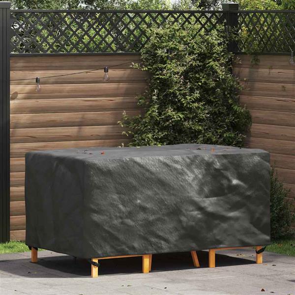 Grote foto vidaxl hoes voor tuinmeubelen zwart 160 x 100 x 70 cm 600d tuin en terras tuinmeubelen