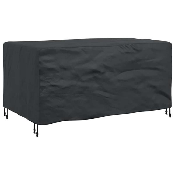 Grote foto vidaxl hoes voor tuinmeubelen zwart 160 x 100 x 70 cm 600d tuin en terras tuinmeubelen