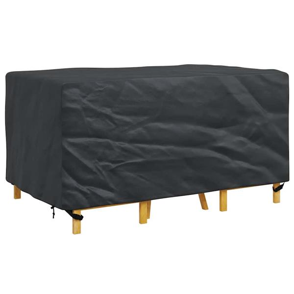 Grote foto vidaxl hoes voor tuinmeubelen zwart 160 x 100 x 70 cm 600d tuin en terras tuinmeubelen