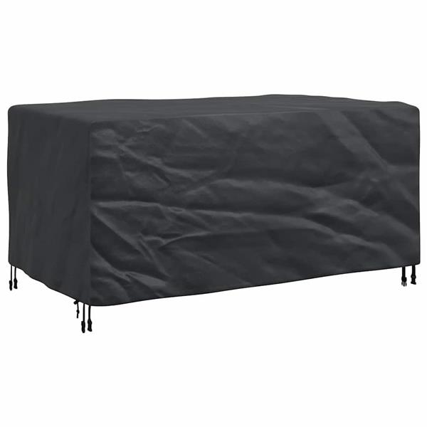 Grote foto vidaxl hoes voor tuinmeubelen zwart 160 x 100 x 70 cm 600d tuin en terras tuinmeubelen