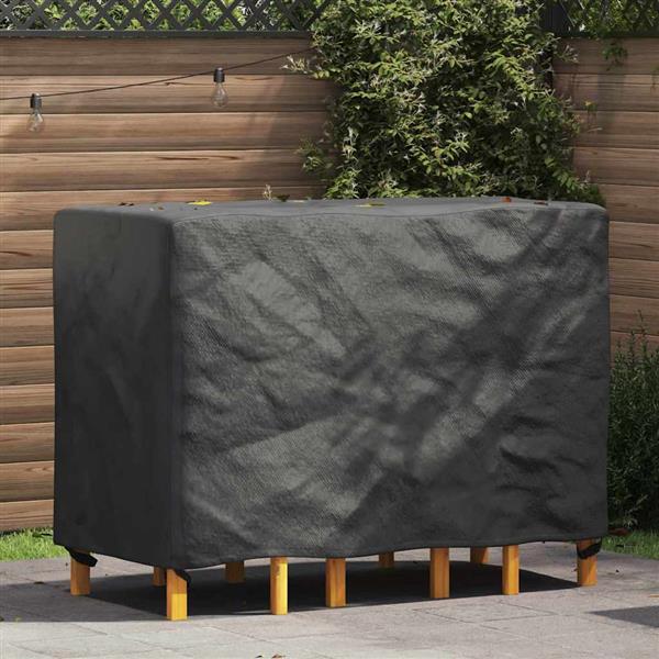 Grote foto vidaxl hoes voor tuinmeubelen zwart 140 x 70 x 90 cm 210d tuin en terras tuinmeubelen
