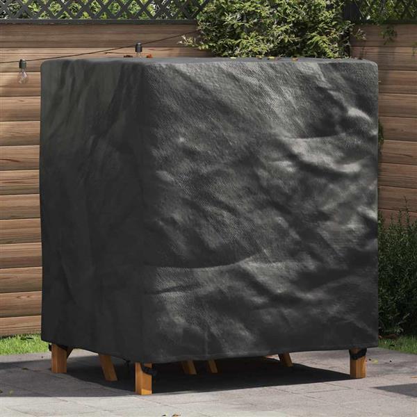 Grote foto vidaxl hoes voor tuinmeubelen zwart 116 x 100 x 120 cm 600d tuin en terras tuinmeubelen