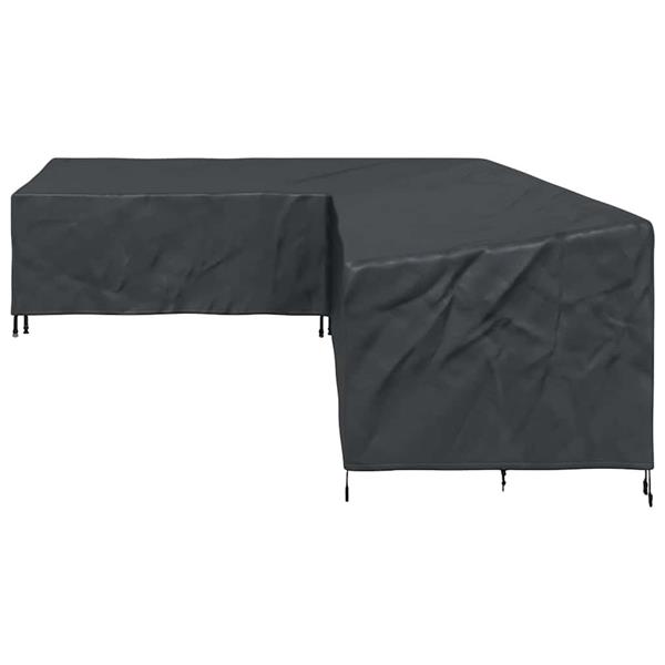 Grote foto vidaxl hoes voor tuinmeubelen zwart 355 x 275 x 80 cm 420d oxford stof tuin en terras tuinmeubelen