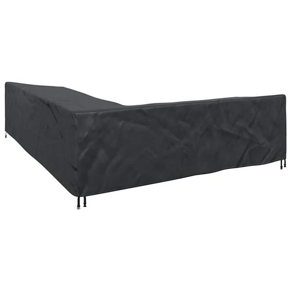 Grote foto vidaxl hoes voor tuinmeubelen zwart 355 x 275 x 80 cm 420d oxford stof tuin en terras tuinmeubelen
