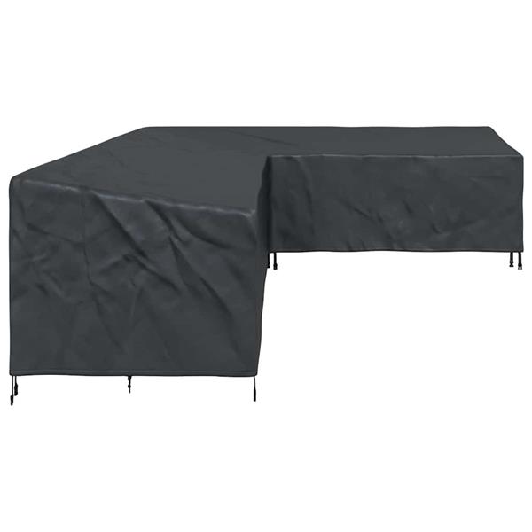 Grote foto vidaxl hoes voor tuinmeubelen zwart 355 x 275 x 80 cm 210d oxford stof tuin en terras tuinmeubelen