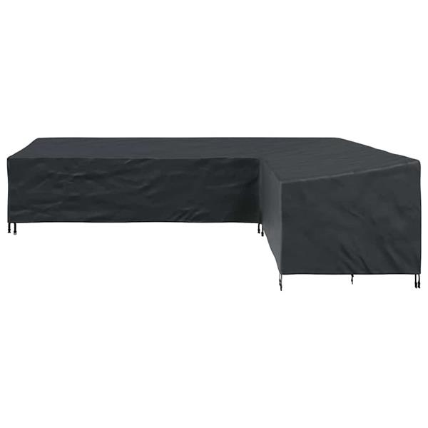 Grote foto vidaxl hoes voor tuinmeubelen zwart 355 x 275 x 80 cm 210d oxford stof tuin en terras tuinmeubelen