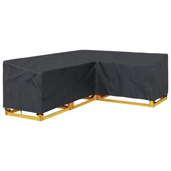 Grote foto vidaxl hoes voor tuinmeubelen zwart 250 x 180 x 80 cm 600d oxford stof tuin en terras tuinmeubelen