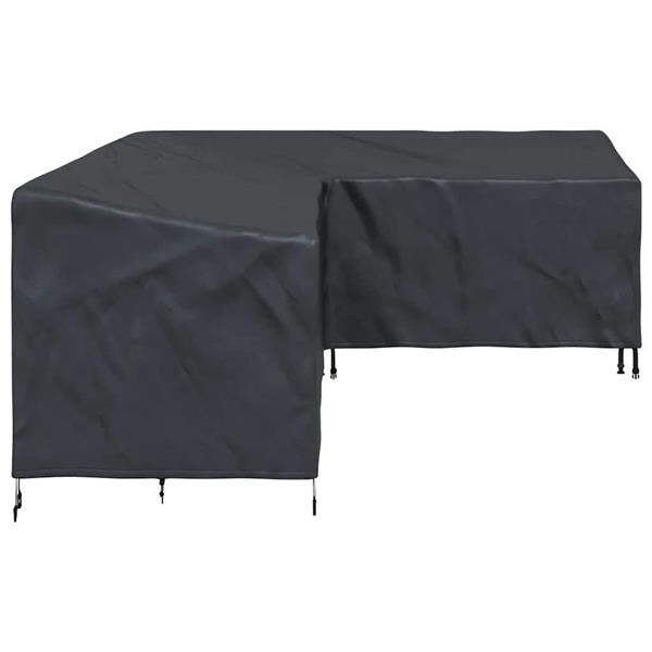 Grote foto vidaxl hoes voor tuinmeubelen zwart 250 x 180 x 80 cm 600d oxford stof tuin en terras tuinmeubelen