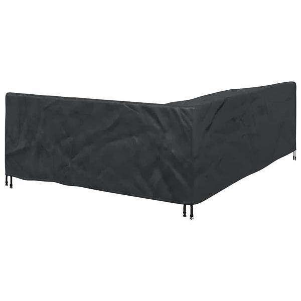 Grote foto vidaxl hoes voor tuinmeubelen zwart 250 x 180 x 80 cm 600d oxford stof tuin en terras tuinmeubelen