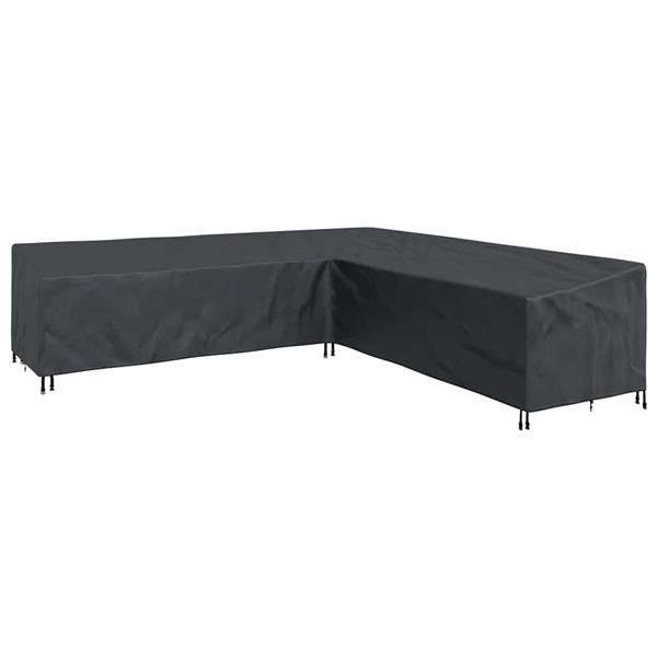 Grote foto vidaxl hoes voor tuinmeubelen zwart 300 x 300 x 80 cm 420d oxford stof tuin en terras tuinmeubelen