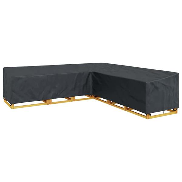 Grote foto vidaxl hoes voor tuinmeubelen zwart 300 x 300 x 80 cm 420d oxford stof tuin en terras tuinmeubelen