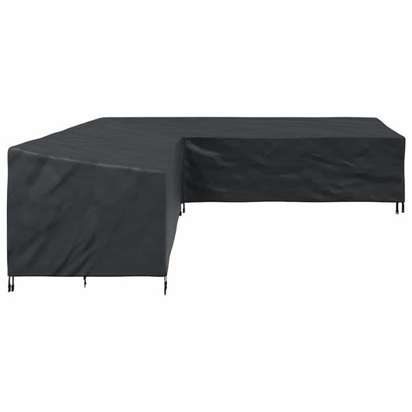 Grote foto vidaxl hoes voor tuinmeubelen zwart 300 x 300 x 80 cm 420d oxford stof tuin en terras tuinmeubelen