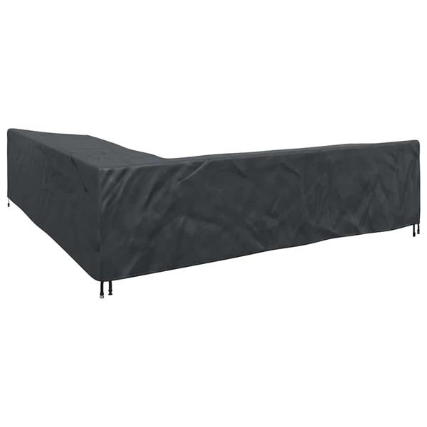 Grote foto vidaxl hoes voor tuinmeubelen zwart 300 x 300 x 80 cm 420d oxford stof tuin en terras tuinmeubelen