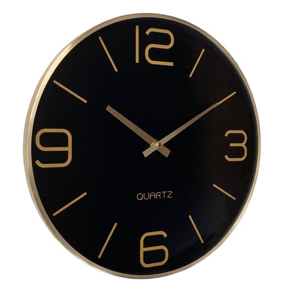 Grote foto luxe wandklok zwart 30cm huis en inrichting klokken
