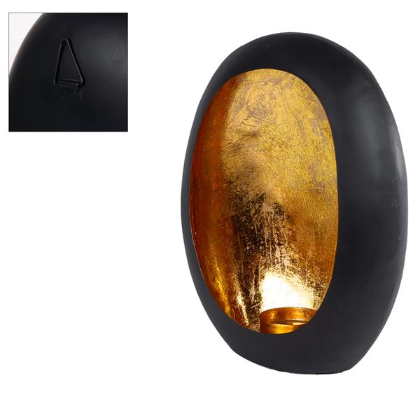 Grote foto luxe wandklok zwart 30cm huis en inrichting klokken