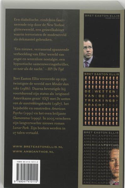 Grote foto glamorama boeken overige boeken