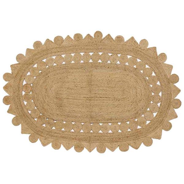 Grote foto vidaxl tapijt bruin 205 x 305 cm jute huis en inrichting vloerbedekking en kleden