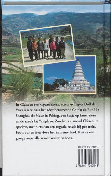 Grote foto china in een rugzak boeken reisverhalen