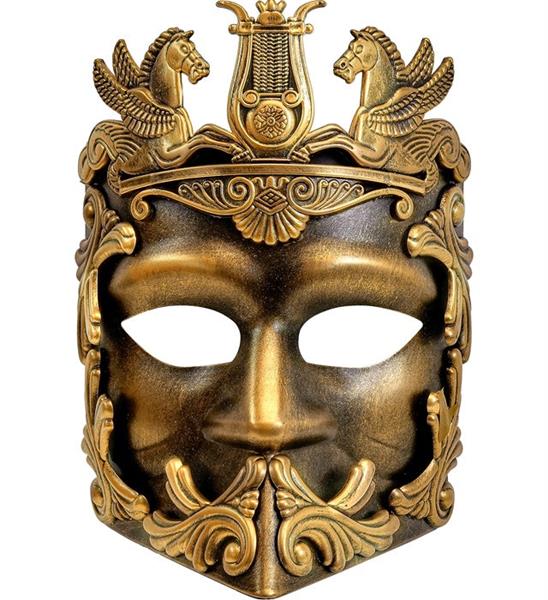 Grote foto masker grieks romeins goud verzamelen overige verzamelingen