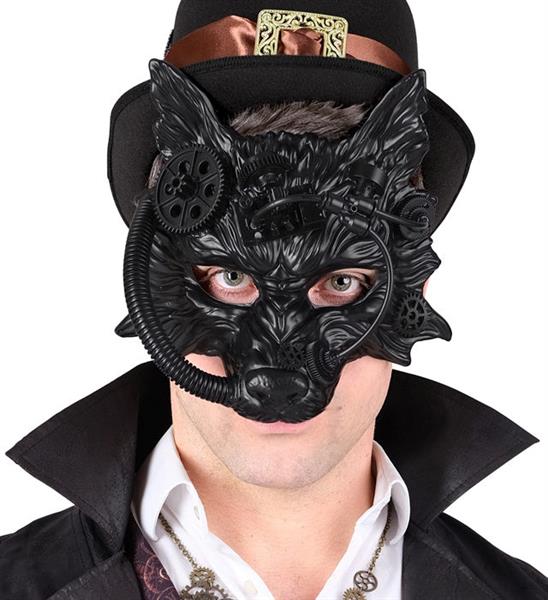 Grote foto masker steampunk wolf zwart verzamelen overige verzamelingen