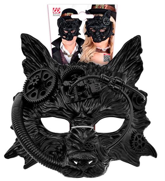 Grote foto masker steampunk wolf zwart verzamelen overige verzamelingen