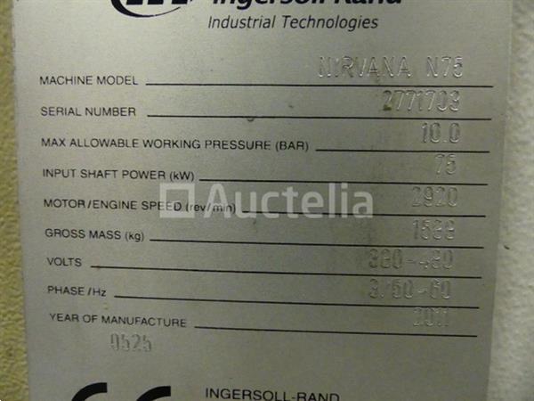 Grote foto ingersoll rand nirvana n75 roterende compressor ingersoll rand d780in a droger tank atlas copco l doe het zelf en verbouw compressors