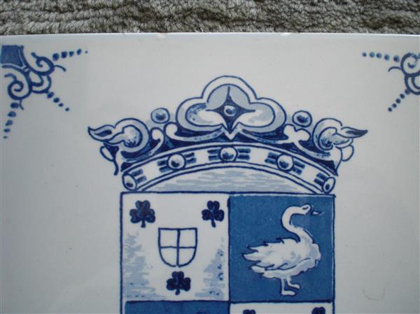 Grote foto delft blauwe tegel kleefse waard arnhem 1943 1968 antiek en kunst wandborden en tegels
