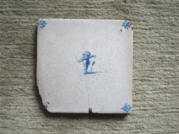 Grote foto antieke delfts blauwe tegel antiek en kunst wandborden en tegels