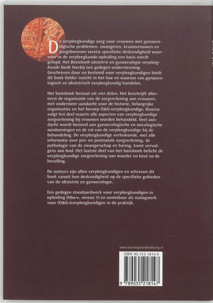 Grote foto basisboek obstetrie en gynaecologie verpleegkunde boeken wetenschap