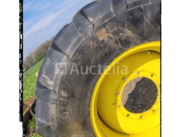 Grote foto pneus de tracteur avec jante 420 85r28 agrarisch wielen