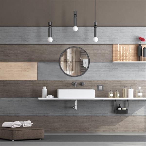 Grote foto relaxdays wandspiegel met lijst huis en inrichting complete badkamers