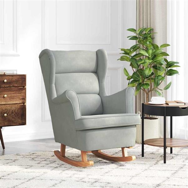 Grote foto vidaxl schommelstoel 71 x 92 x 100 cm 100 polyester multiplex huis en inrichting stoelen
