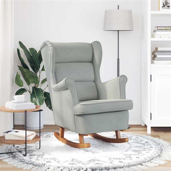 Grote foto vidaxl schommelstoel 71 x 92 x 100 cm 100 polyester multiplex huis en inrichting stoelen