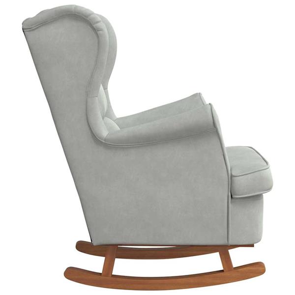Grote foto vidaxl schommelstoel 71 x 92 x 100 cm 100 polyester multiplex huis en inrichting stoelen
