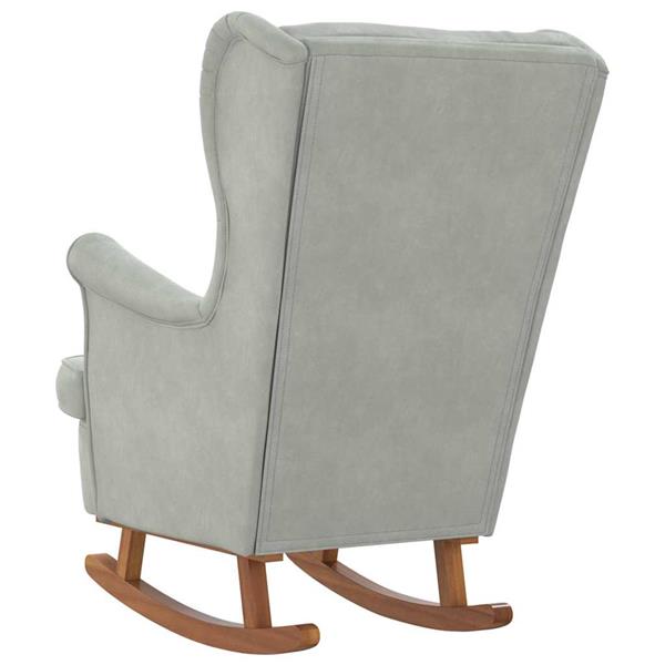 Grote foto vidaxl schommelstoel 71 x 92 x 100 cm 100 polyester multiplex huis en inrichting stoelen