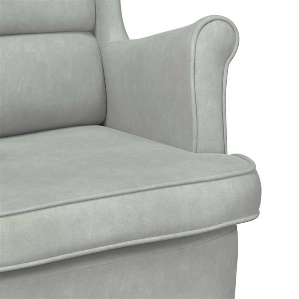 Grote foto vidaxl schommelstoel 71 x 92 x 100 cm 100 polyester multiplex huis en inrichting stoelen