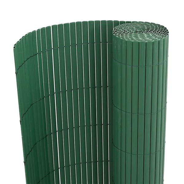 Grote foto vidaxl tuinhek dubbelzijdig groen 1 8x5 m pvc tuin en terras hekken en schuttingen