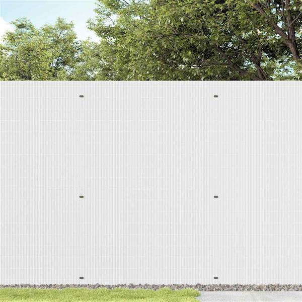 Grote foto vidaxl tuinhek dubbelzijdig wit 1 8x5 m pvc tuin en terras hekken en schuttingen