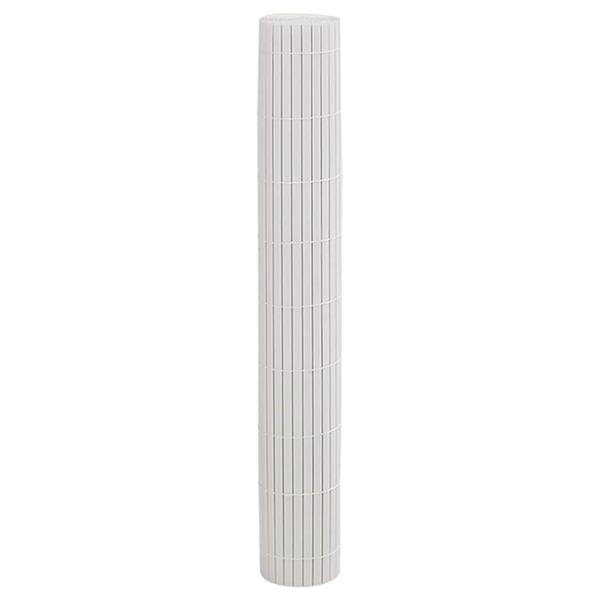 Grote foto vidaxl tuinhek dubbelzijdig wit 1 8x5 m pvc tuin en terras hekken en schuttingen