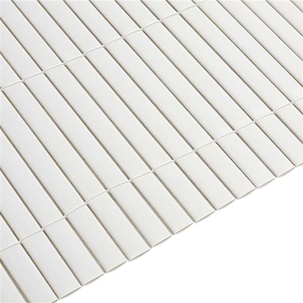 Grote foto vidaxl tuinhek dubbelzijdig wit 1 8x5 m pvc tuin en terras hekken en schuttingen