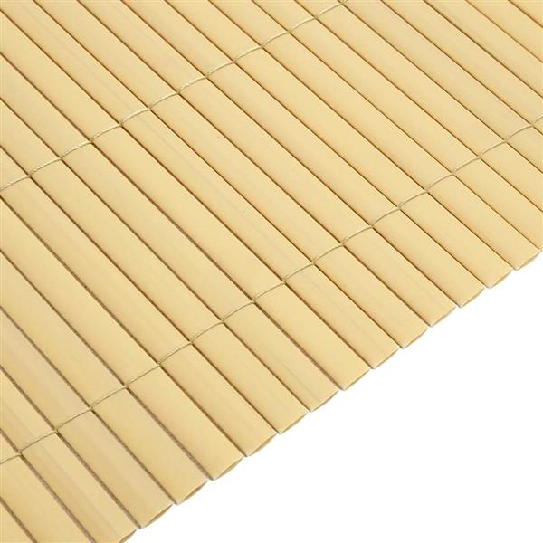 Grote foto vidaxl tuinhek dubbelzijdig geel 1 8x3 m pvc tuin en terras hekken en schuttingen