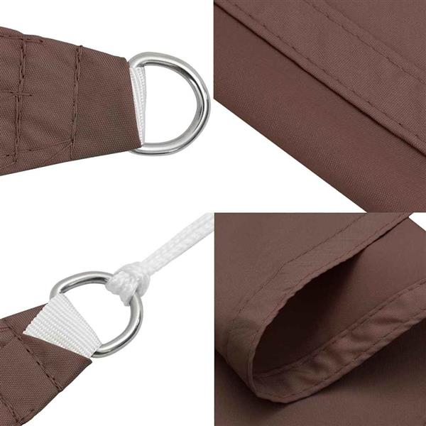 Grote foto vidaxl zonneschermdoek bruin 2x2x2 m 100 polyester oxford tuin en terras overige tuin en terras