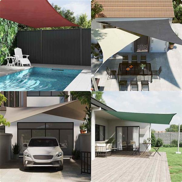 Grote foto vidaxl zonnezeil blauw 2x2x2 m 100 polyester oxford tuin en terras overige tuin en terras